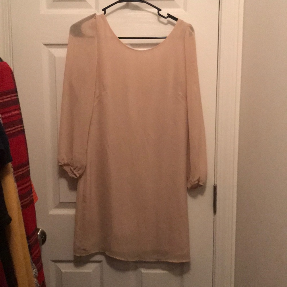 Cream Shift Dress